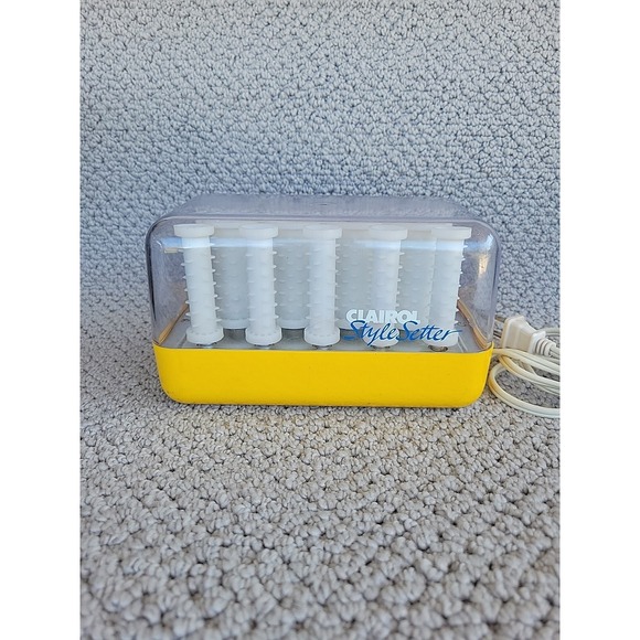 Clairol Style Setter C-14 Hairsetter Hot Rollers Electric Heat Curlers W Clips - Picture 1 of 7